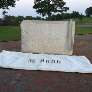 Hobo Magnolia Embossed Wristlet Wallet Purse